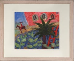 Judy Willoughby - Framed 20th Century Gouache, Mexican Charro