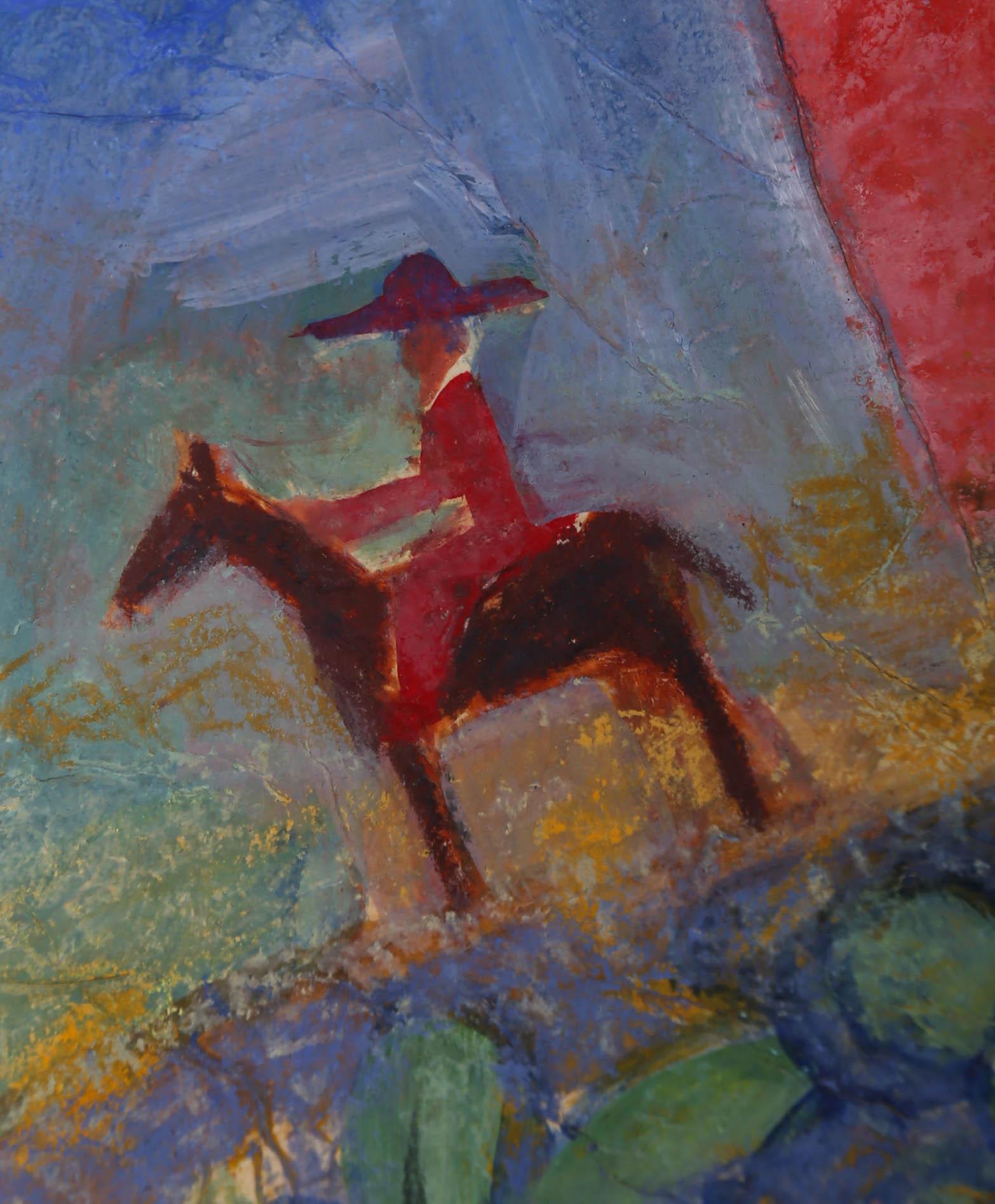 Judy Willoughby - Framed 20th Century Gouache, Mexican Charro 4