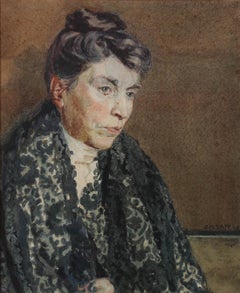 G. Norman Tapp - 1909 Watercolour, The Artist's Mother