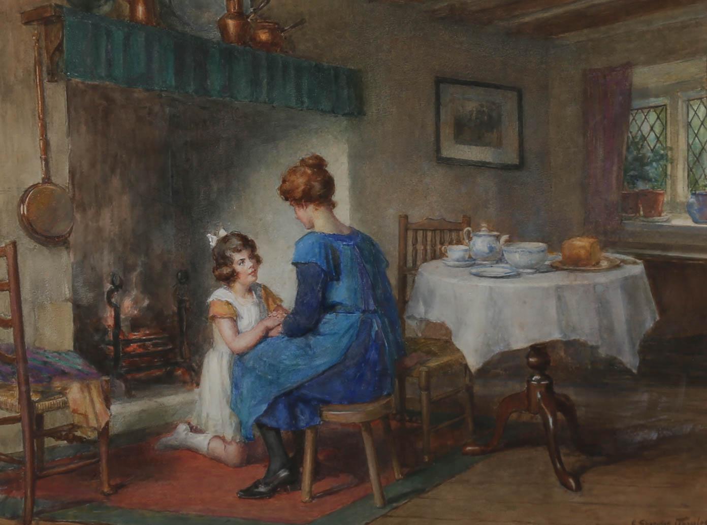 George Sheridan Knowles (1863-1931) - Framed Watercolour, Mother For Sale 1