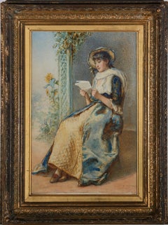 Antique Gustavus Arthur Bouvier (fl.1839-1888) - Watercolour, Celia's Arbour