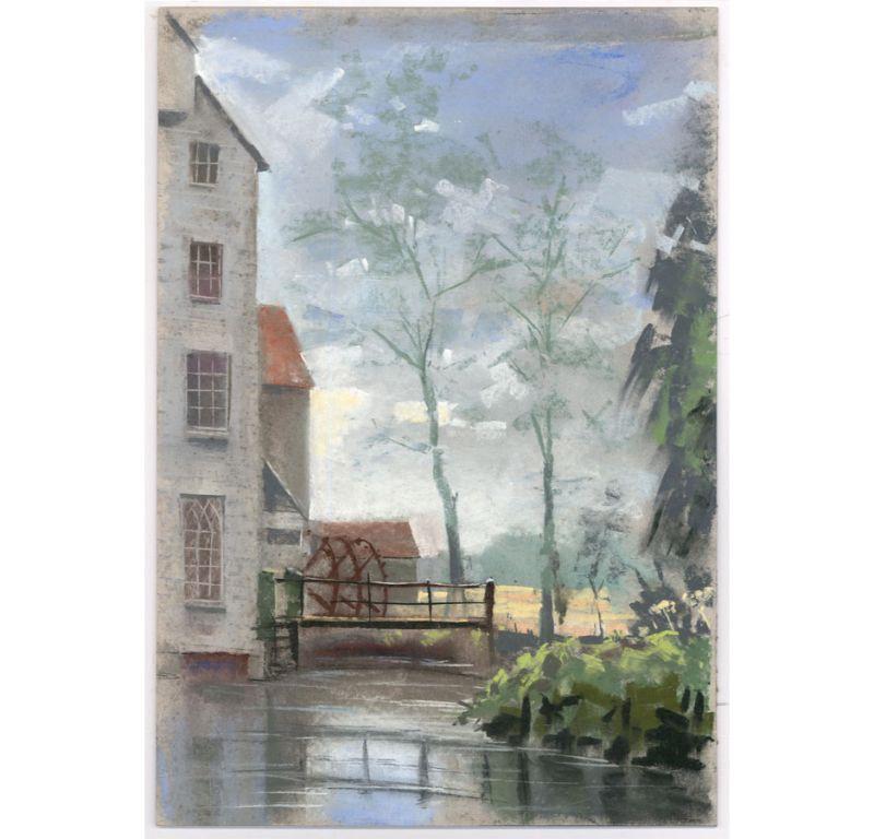 Christopher John Assheton Stones (1947-1999) - Pastel, The Water Mill For Sale 2