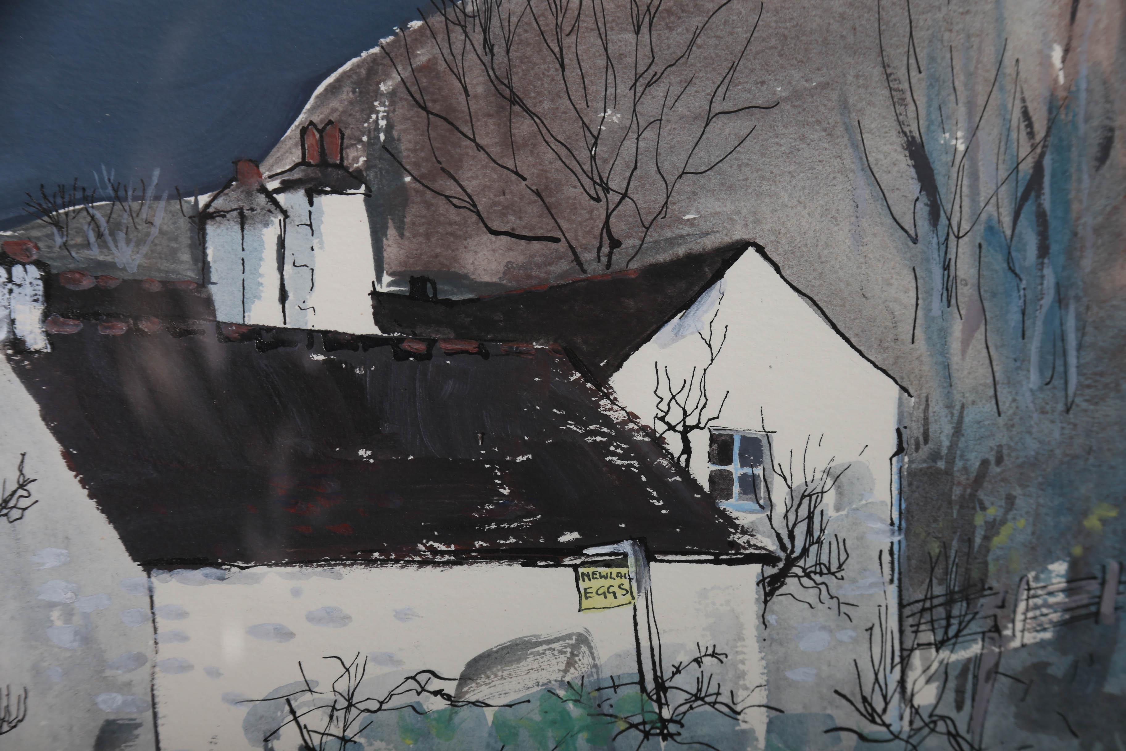 Ray Evans (1920–2008) - Framed Watercolour, Cottage at Llangurig 4