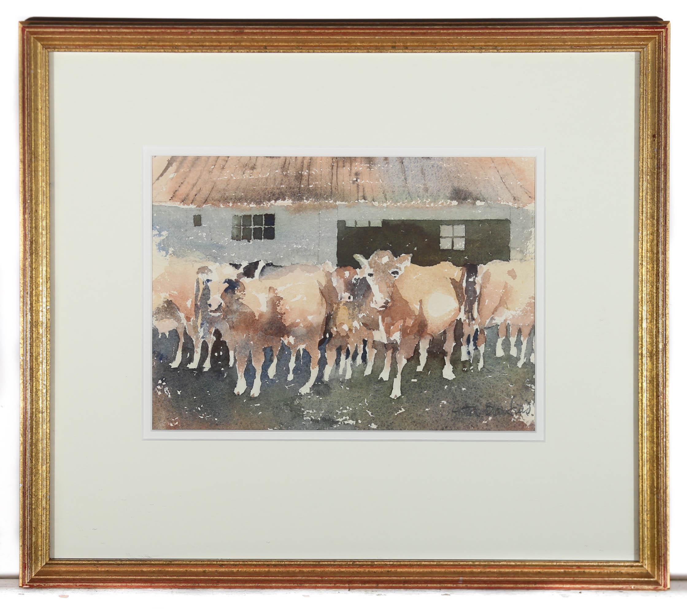 Anthony Bloomfield - Framed 20th Century Watercolour, Muck & Mire For Sale 2