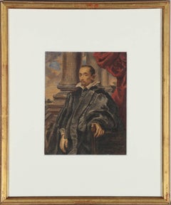 19th Century Watercolour - Portrait of a Spanish Nobleman