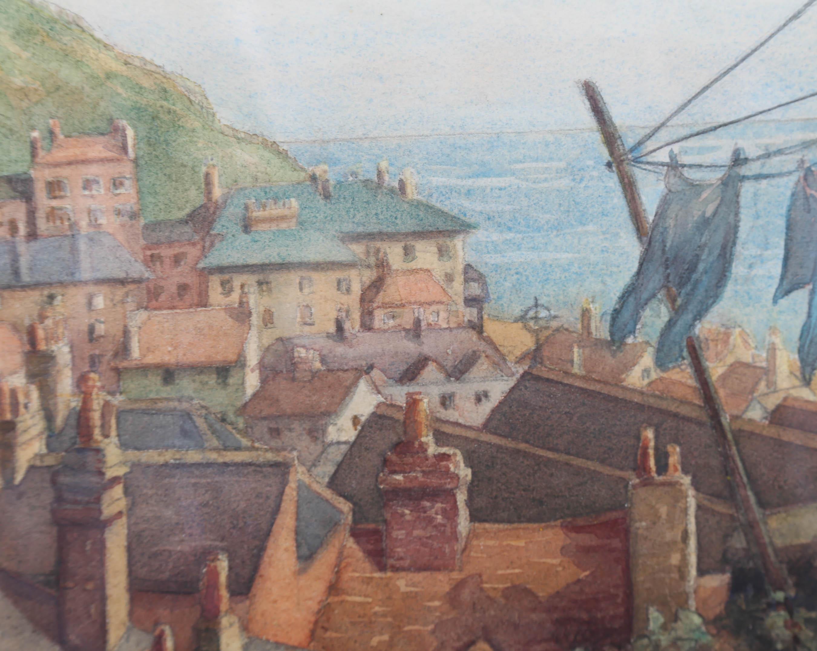 G.E Breary - Mid 20th Century Watercolour, Wash Day For Sale 4