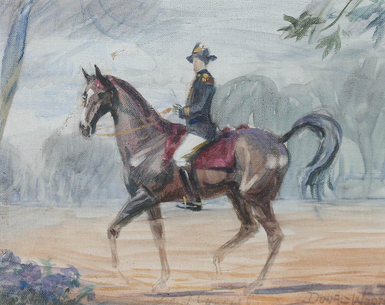 Donald Wood - Contemporary Gouache, A French General For Sale 1