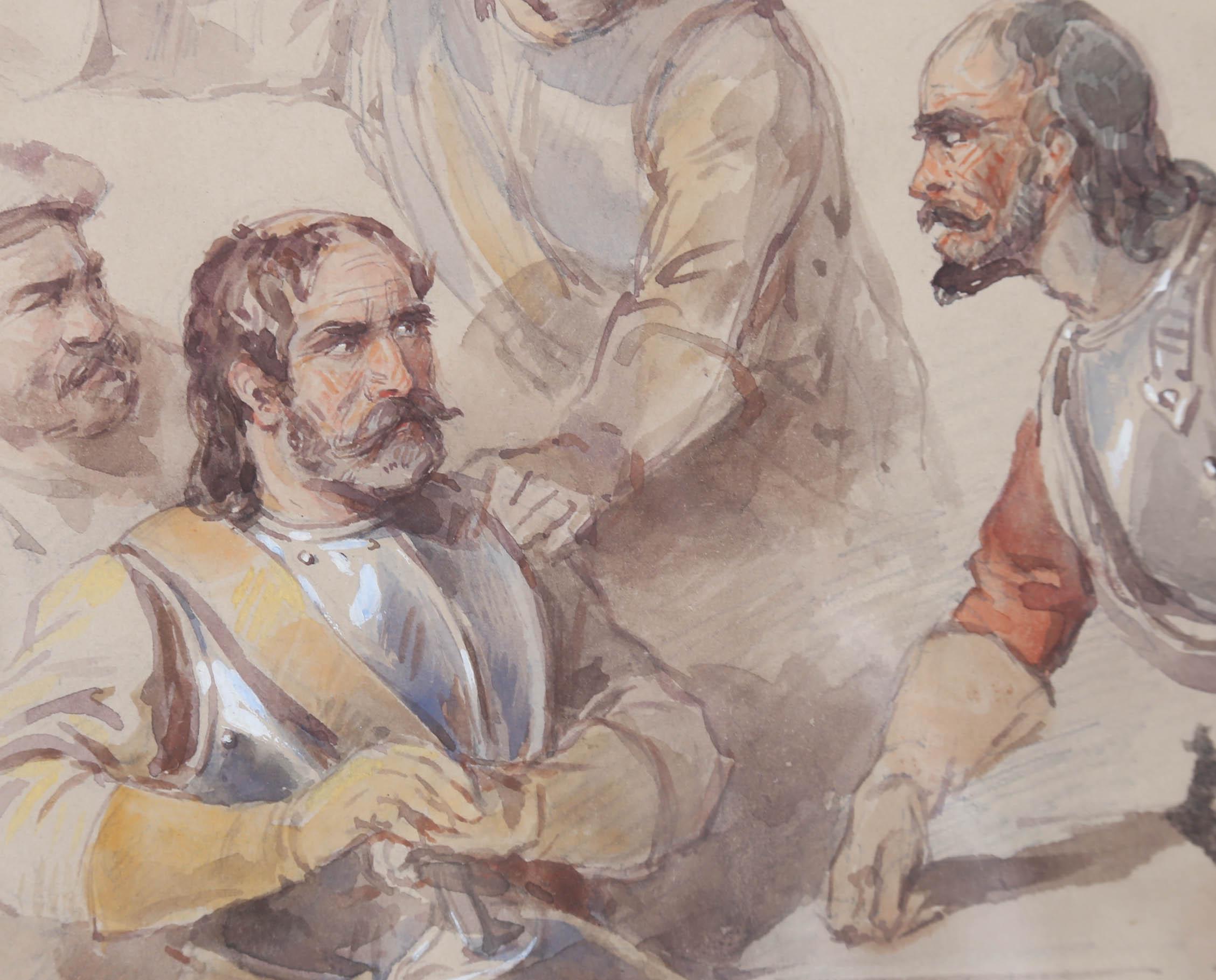 Follower of George Cattermole (1800-1868) - Watercolour, A Strong Disagreement For Sale 3