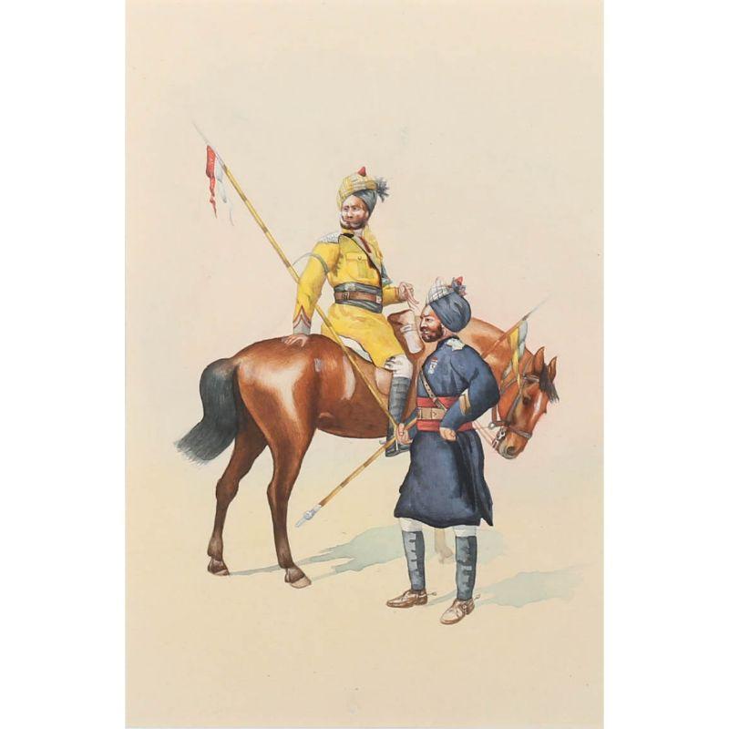 After A. C. Lovett (fl.1880-1900)- Framed Watercolour, Skinner's Horse Regiment - Art by Unknown