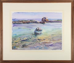 Anthony Bream (geb. 1943) - Aquarell des 20. Jahrhunderts, Boote in Corfu