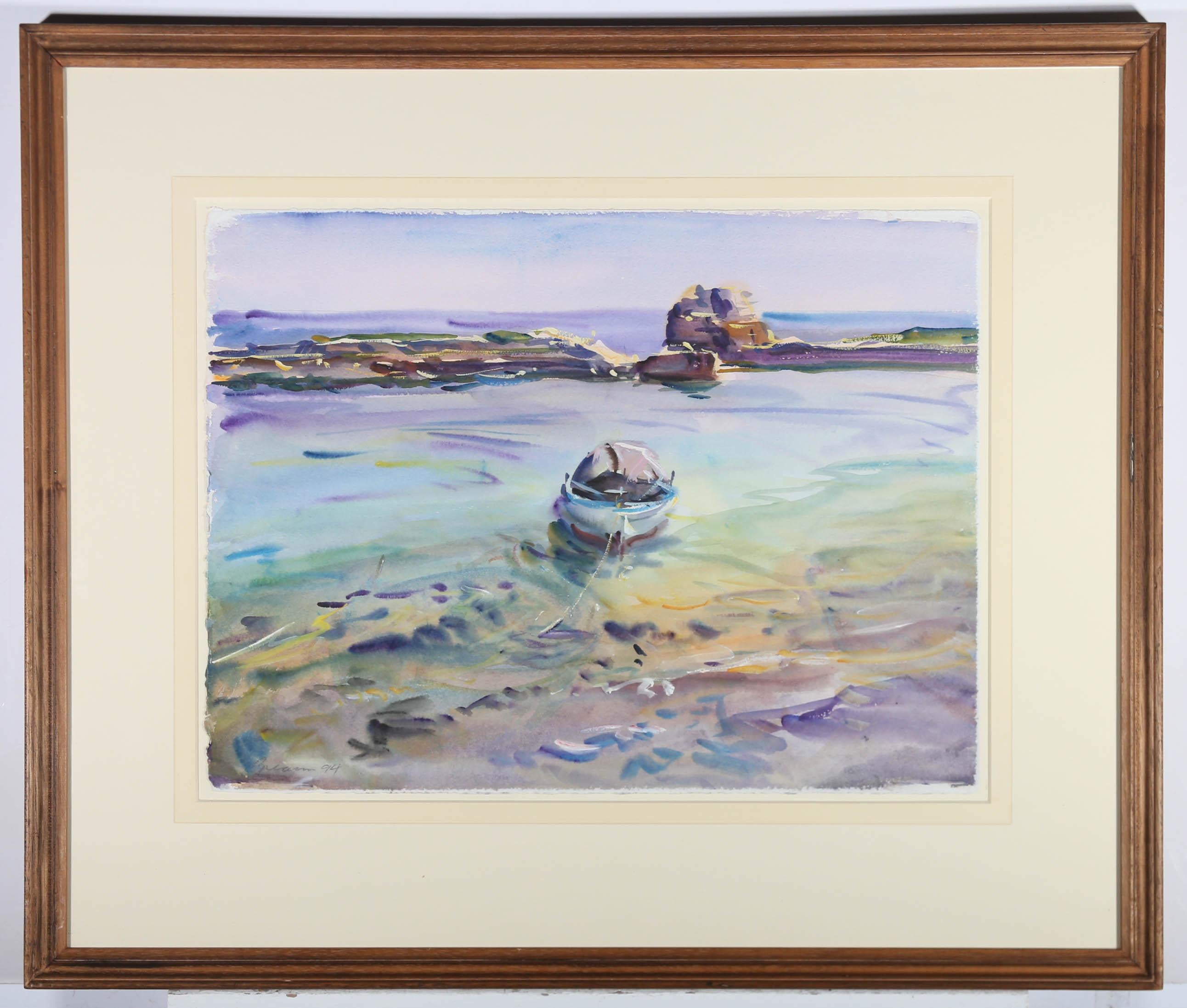 Anthony Bream (b.1943) - 20th Century Watercolour, Boats In Corfu For Sale 2