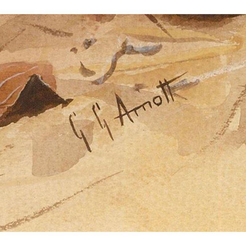Graeme Arnott (b.1941) - 20th Century Watercolour, Harlequin Quailby For Sale 1