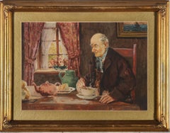 A. Chambers - Framed Early 20th Century Watercolour, Afternoon Tea