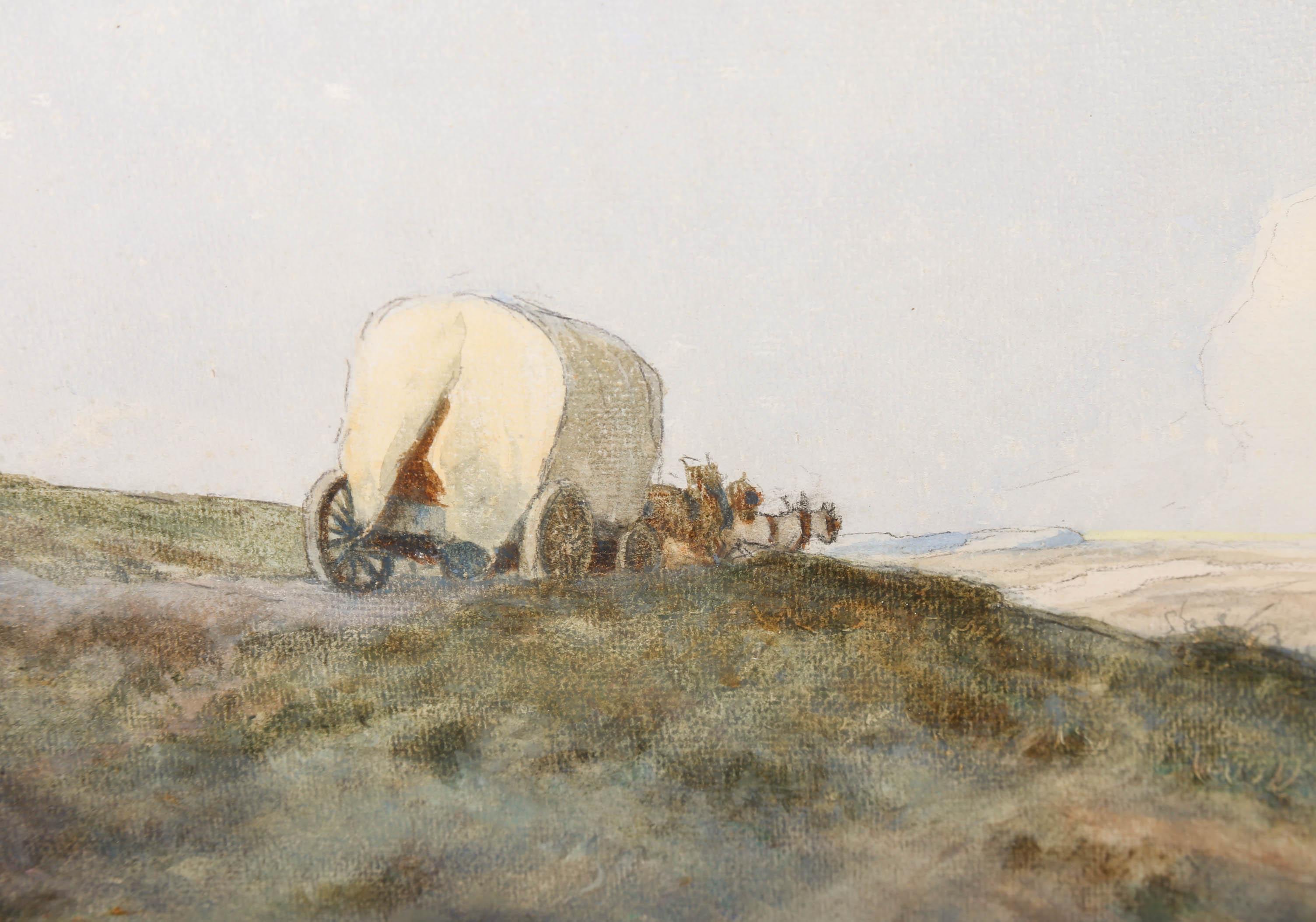 William Tatton Winter (1855-1928) - Watercolour, Travelling Caravan 4
