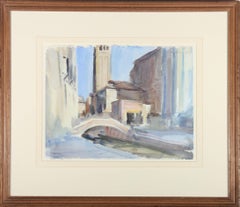 Anthony Bream (nato nel 1943) - Acquerello del XX secolo, Chiesa di San Barnaba