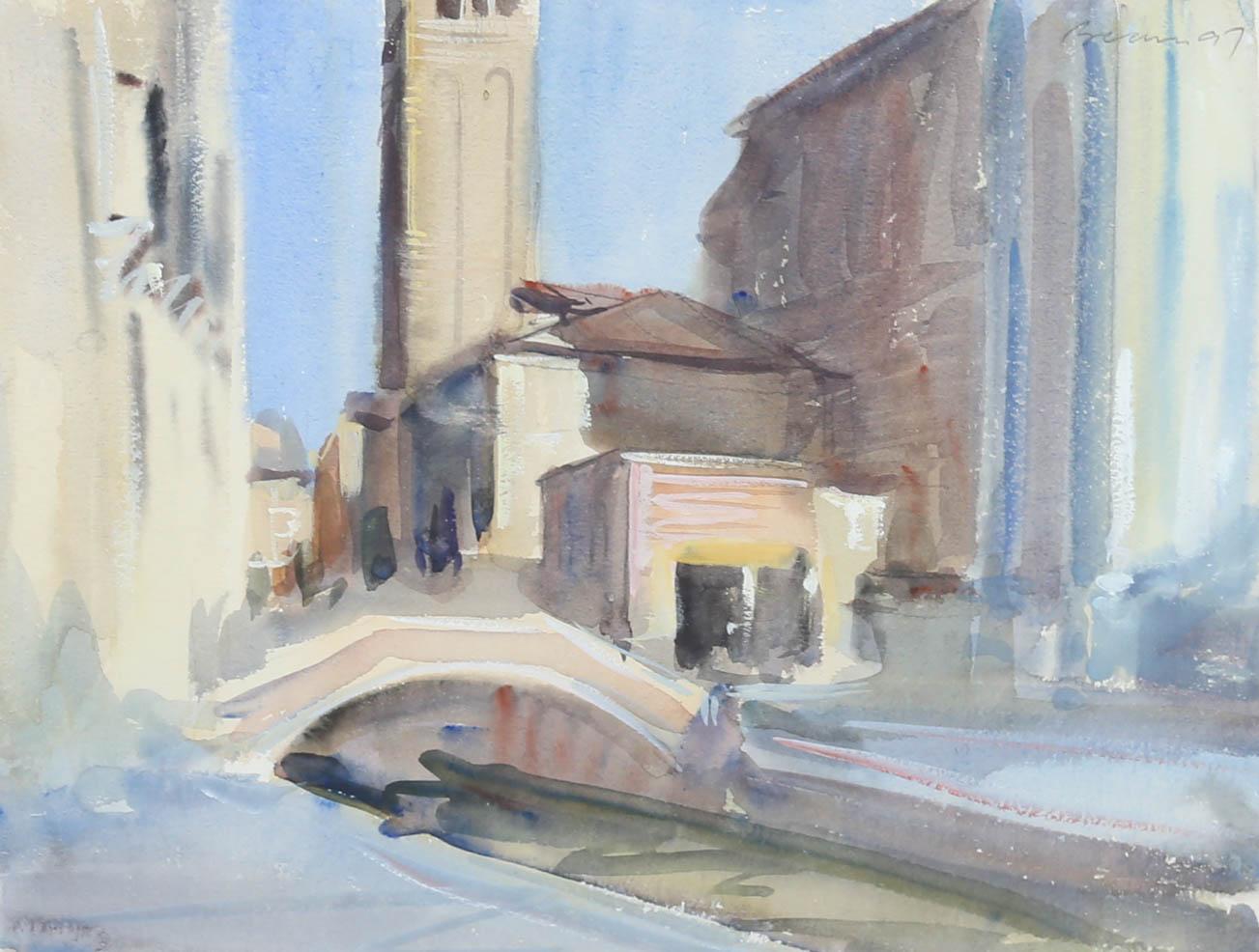 Anthony Bream (nato nel 1943) - Acquerello del XX secolo, Chiesa di San Barnaba 1