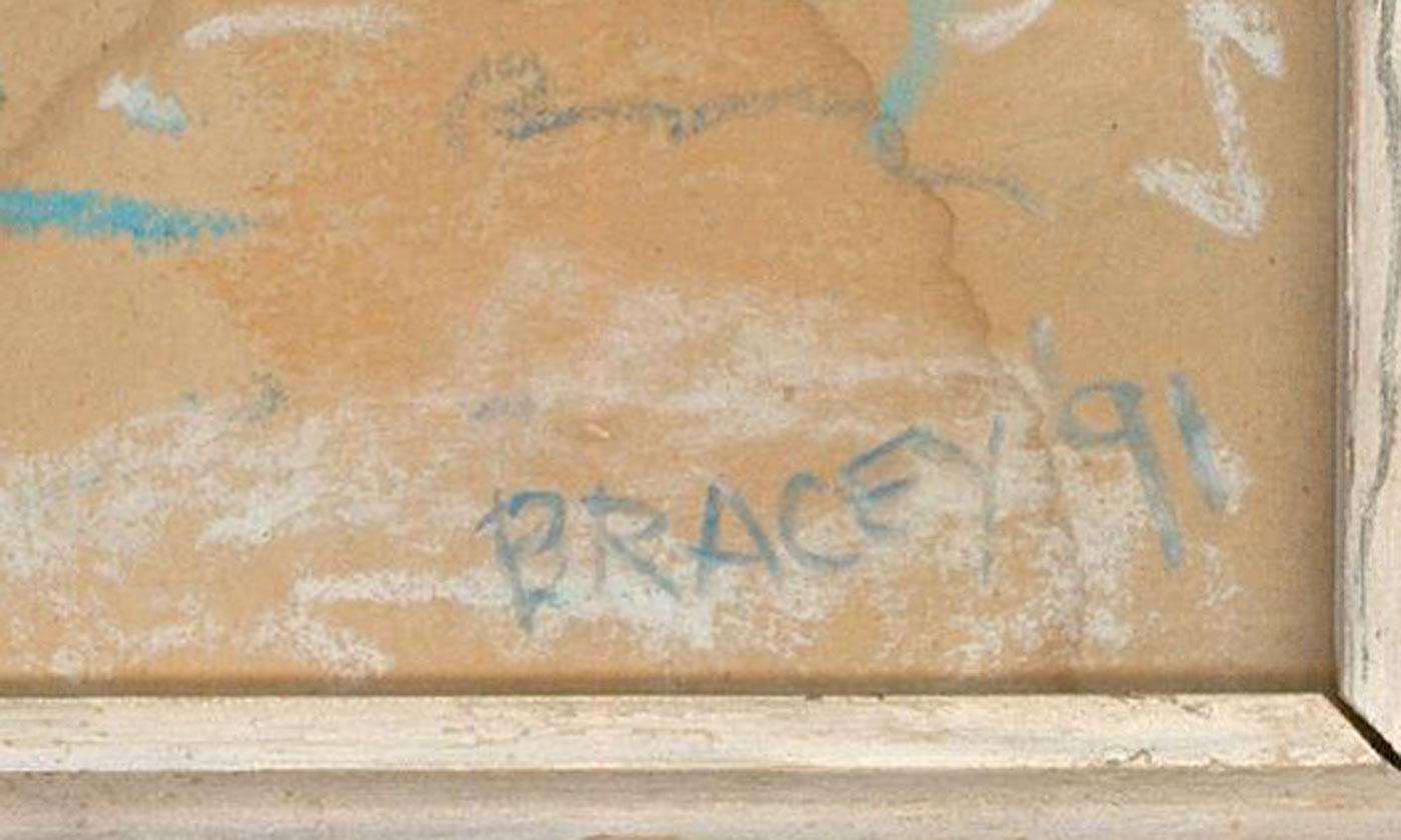 Bracey - Encadré Pastel, Nu endormi 1991 en vente 3