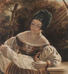 Circle of Charles Baxter - Late 19th Century Watercolour, The Letter