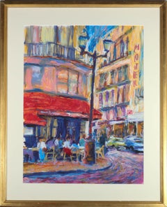John Holt (b.1949)  - 20th Century Pastel, Outside the Café