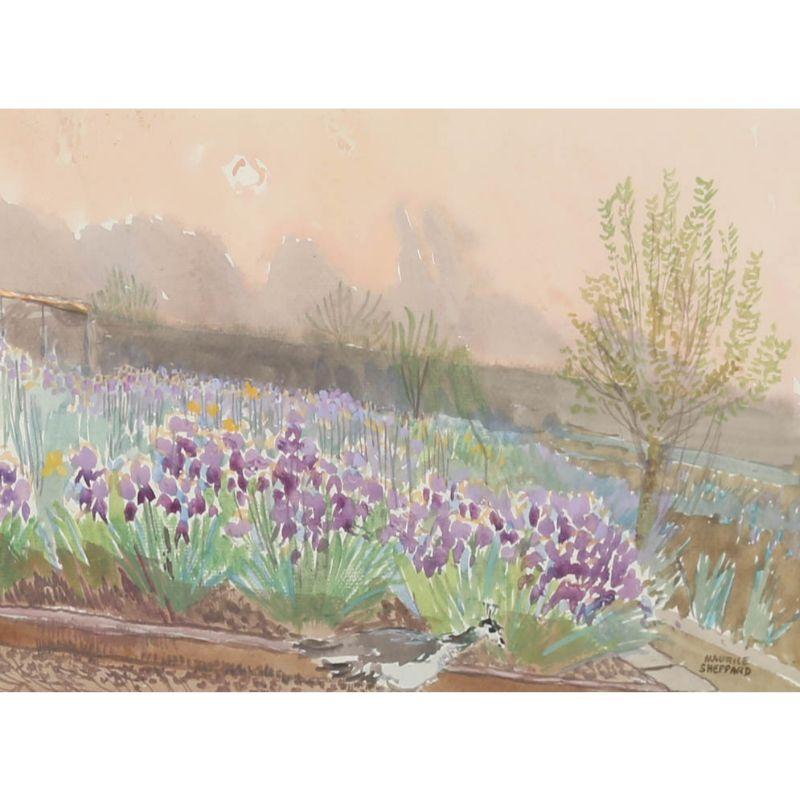 Maurice Sheppard PRWS NEAC (b.1947) - 20th Century Watercolour, Iris For Sale 1