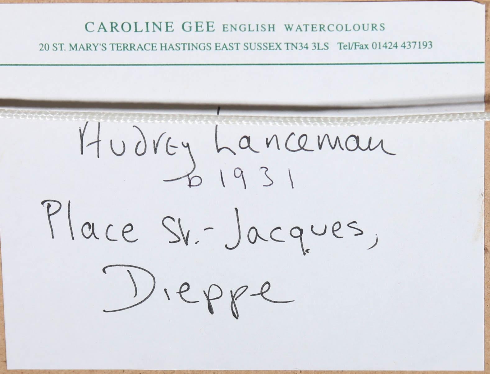 Audrey Lanceman (b.1931) - 20th Century Watercolour, Place St Jacques, Dieppe For Sale 4