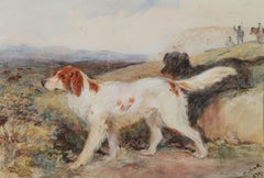 John Henderson Scott - Framed Mid 19th Century Watercolour, Dog & Grouse