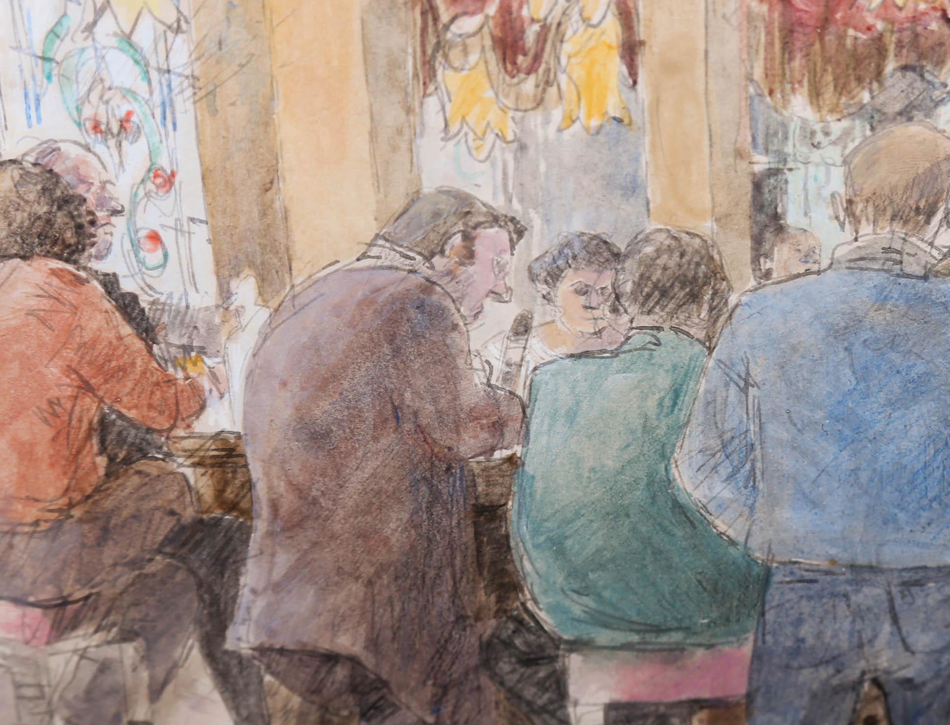 Audrey Lanceman (b.1931) - 20th Century Watercolour, The Pub For Sale 4