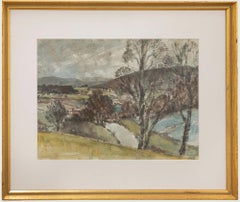 Framed 20th Century Watercolour - Winter Trees