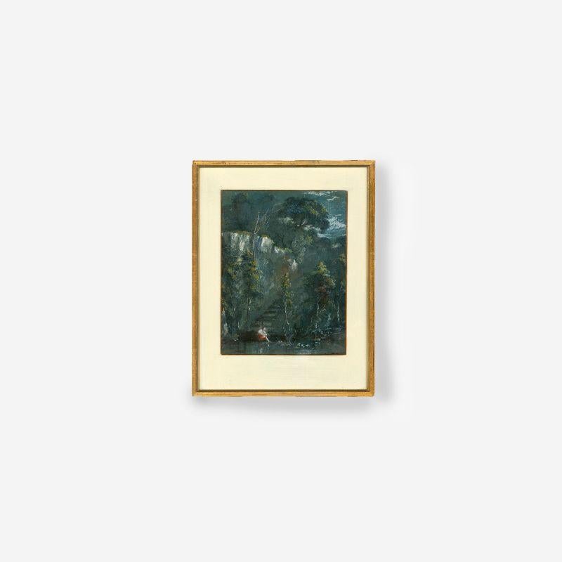 Charlotte Vawser (fl.1837-1875) - Acuarela enmarcada, La tumba de Virgilio en venta 3