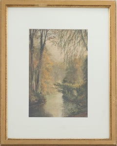 Antique E. J. Turner - Framed Late 19th Century Watercolour, Silent Pool