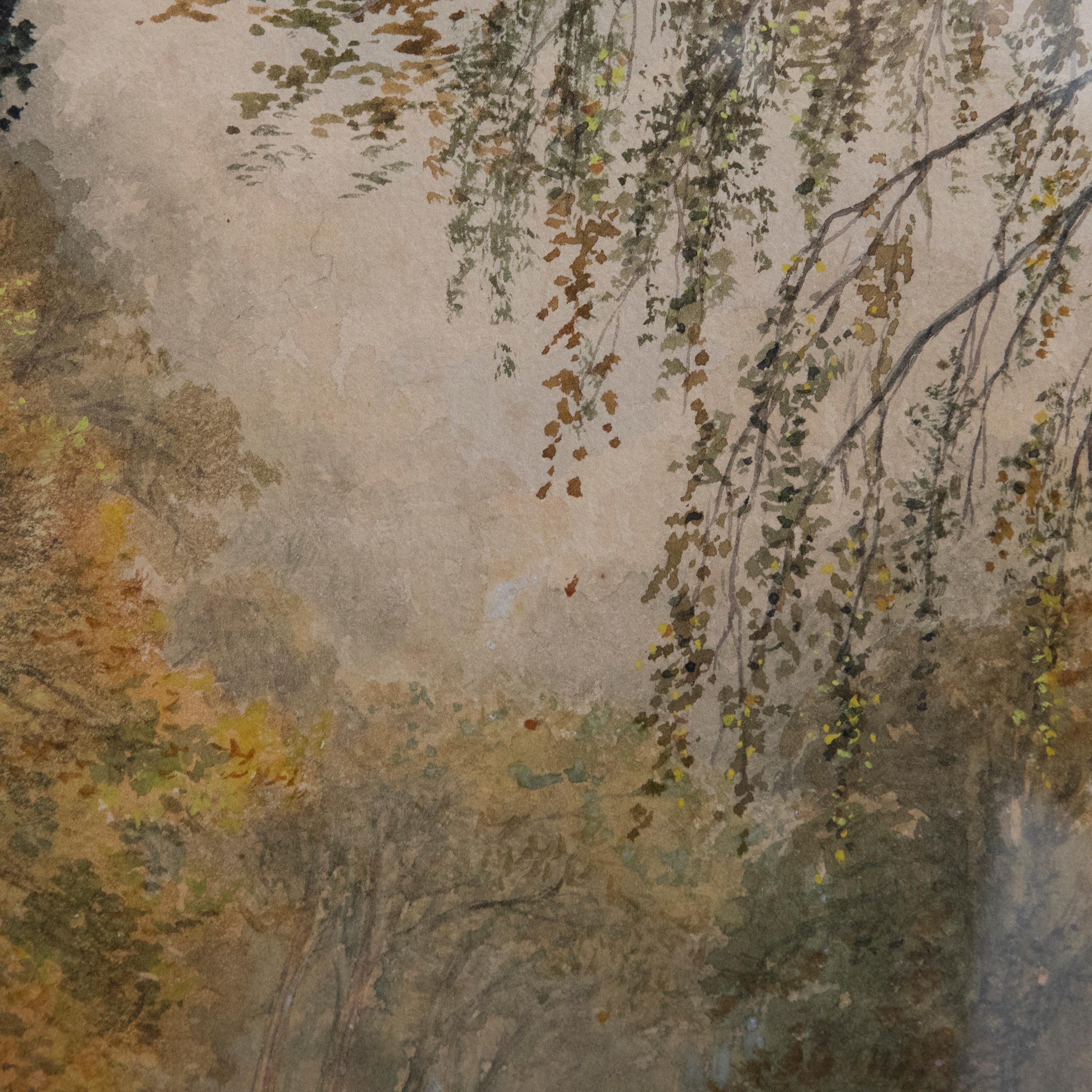 E. J. Turner - Framed Late 19th Century Watercolour, Silent Pool For Sale 3