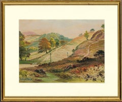 George Willis-Pryce (1866–1949) - Watercolour, Cattle Nr Walton-On-The-Hill