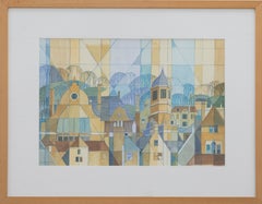 Pam Pebworth (1931-2019) - Aquarelle du 20e siècle, Bradford on Avon