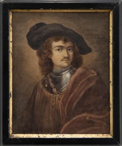 L. De Salvo nach Rembrandt – Aquarell des 19. Jahrhunderts, Kapitän W. Bavion