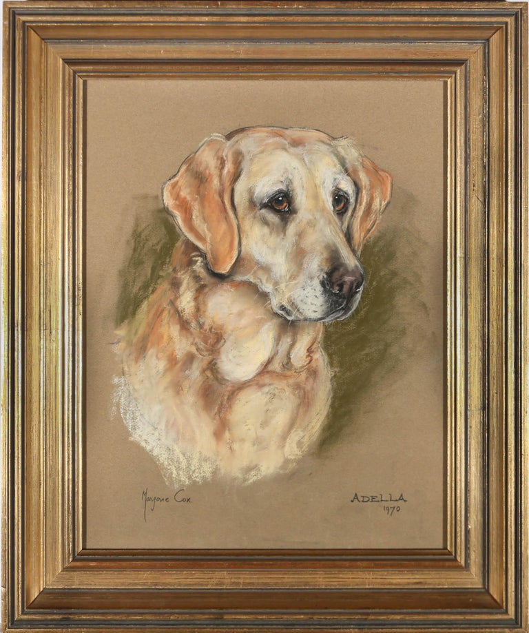 Marjorie Cox Marjorie Cox (19152003) Framed 1970 Pastel, Portrait