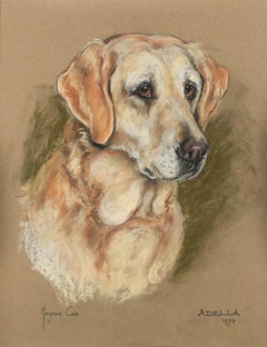 Marjorie Cox (1915-2003) - Encadré Pastel 1970, Portrait d'Adella