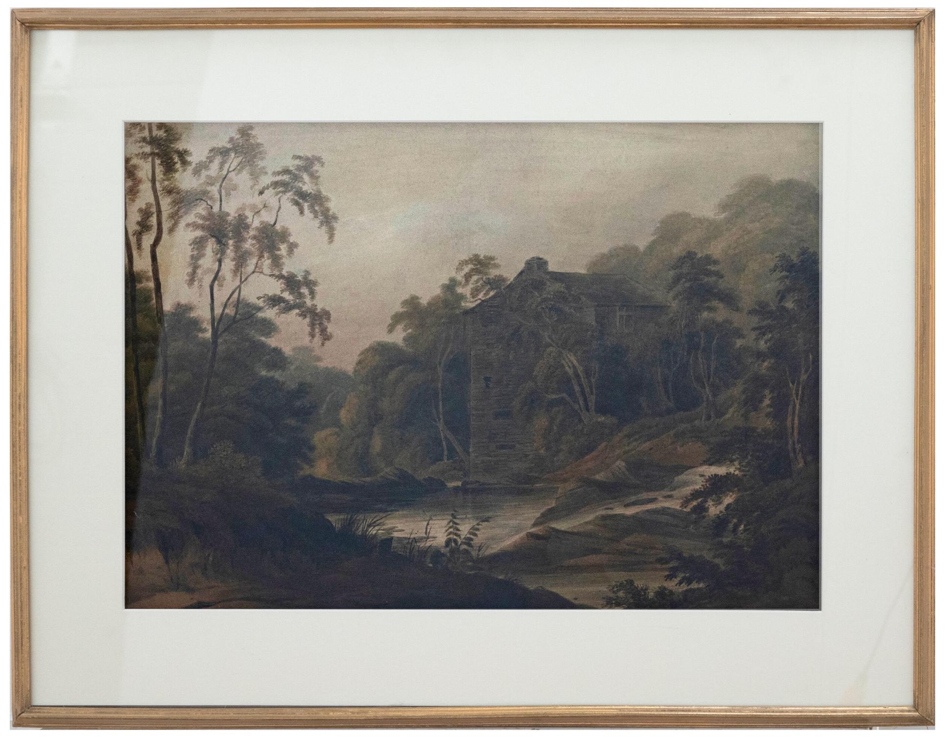 Unknown Landscape Art - Early 19th Century Watercolour - John Thompson's Mill