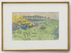 Pastel enmarcado de mediados del siglo XX, Polgigga