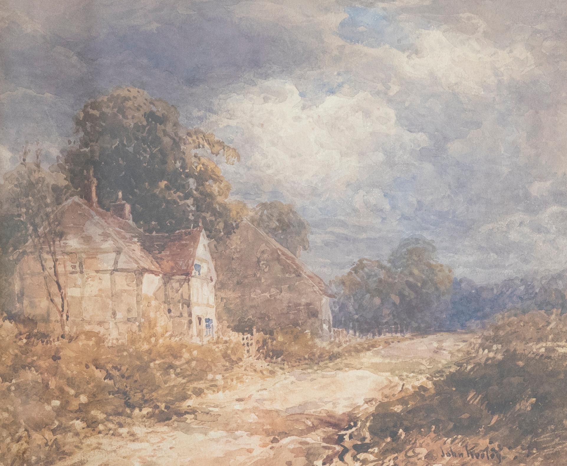 John Keeley RBSA (1849-1930) - Framed Watercolour, Woodlands Cottage For Sale 3