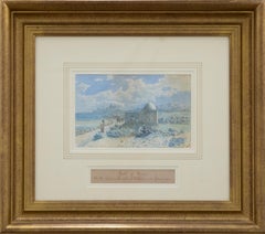 Antique G. M. M.  - Late 19th Century Watercolour, Tomb of Rachel