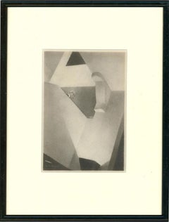W. McDougal - 20th Century Graphite Drawing, Brutalist Stairwell
