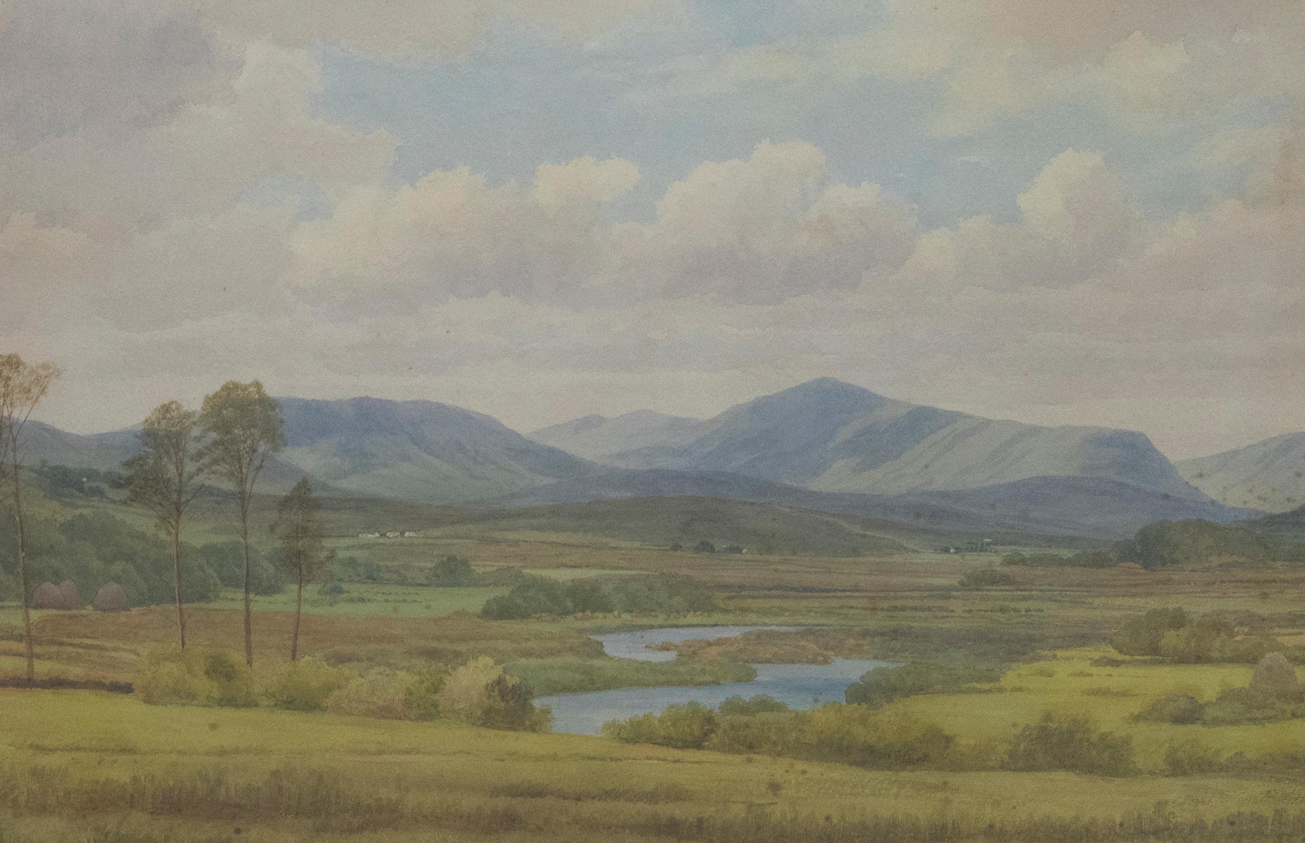 William J. Ferguson (fl.1849-1886) - Framed 1895 Watercolour, Highland Landscape 3