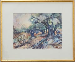 Araceli Booth - Framed 20th Century Watercolour, Light Through The Trees