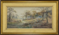 Antique Arthur Willett (1857-1918)- Framed Late 19th Century Watercolour, Rough Shooting
