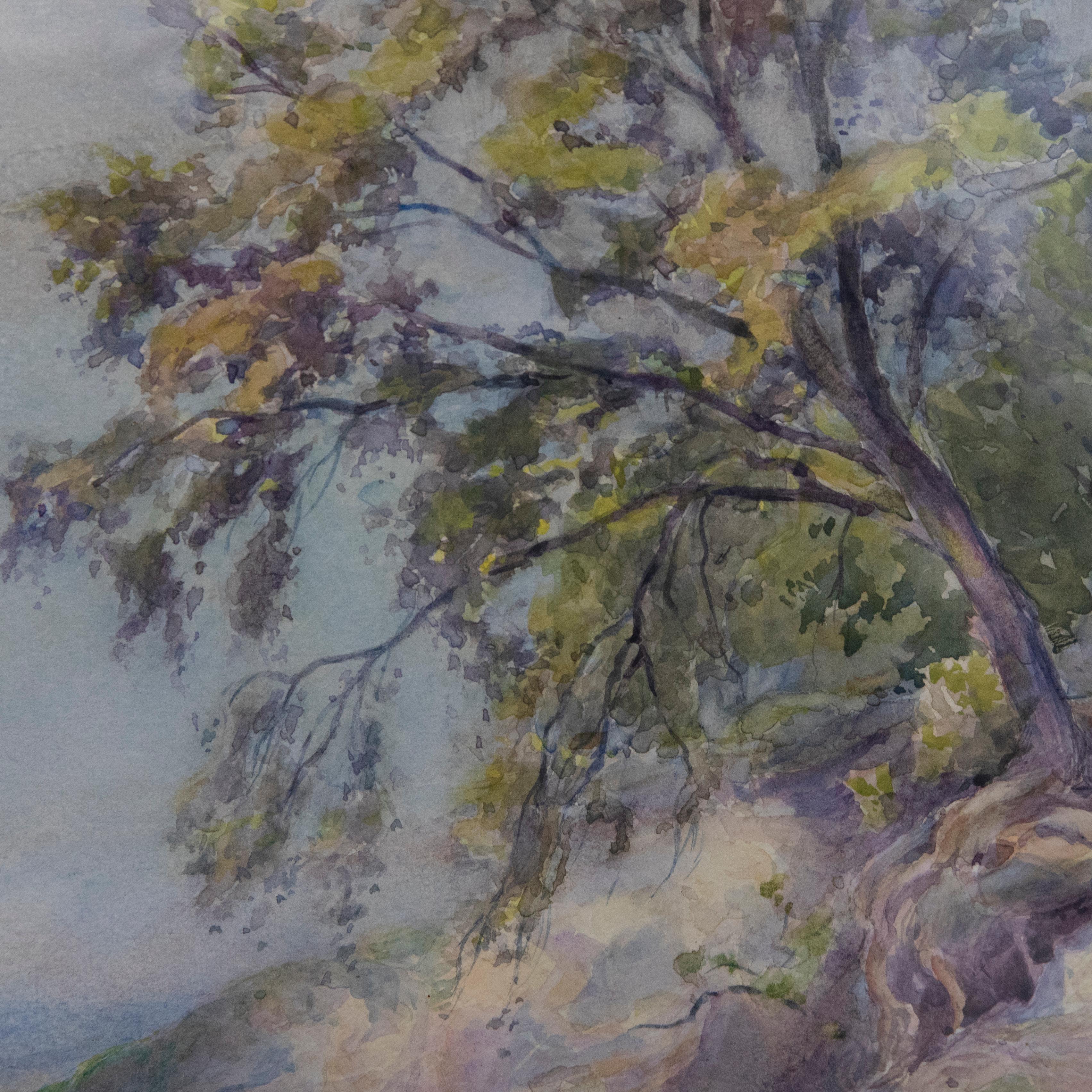 Max Ludby RI, RBA (1858-1943) - Framed Watercolour, A Surrey Woodland For Sale 4