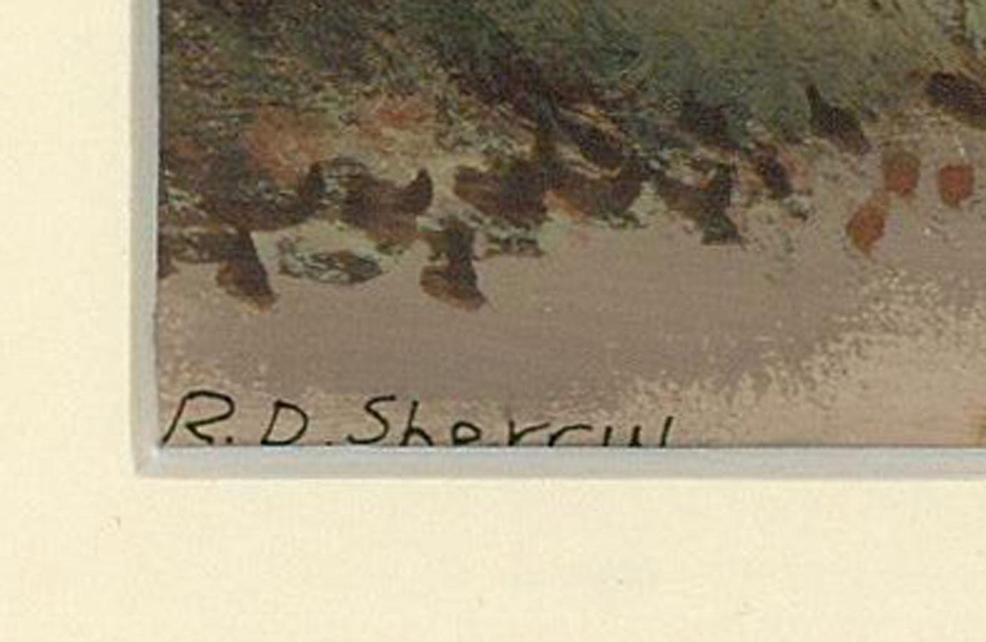 Reginald Daniel Sherrin (1891-1971) - Mid 20th Century Gouache, Tor on the Hill For Sale 3