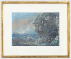 Charlotte Vawser (fl.1837-1875) - Framed Watercolour, St George and the Dragon