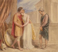 Attrib. John Massey Wright RWS (1777-1866) - Watercolour, Troilus & Cressida