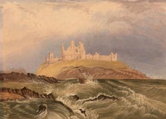 Early 19th Century Watercolour - Dunstanburgh Castle