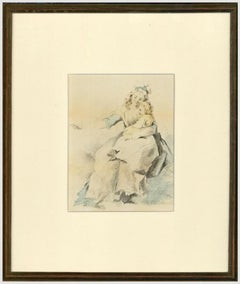 Watercolour, Mother and Daughter